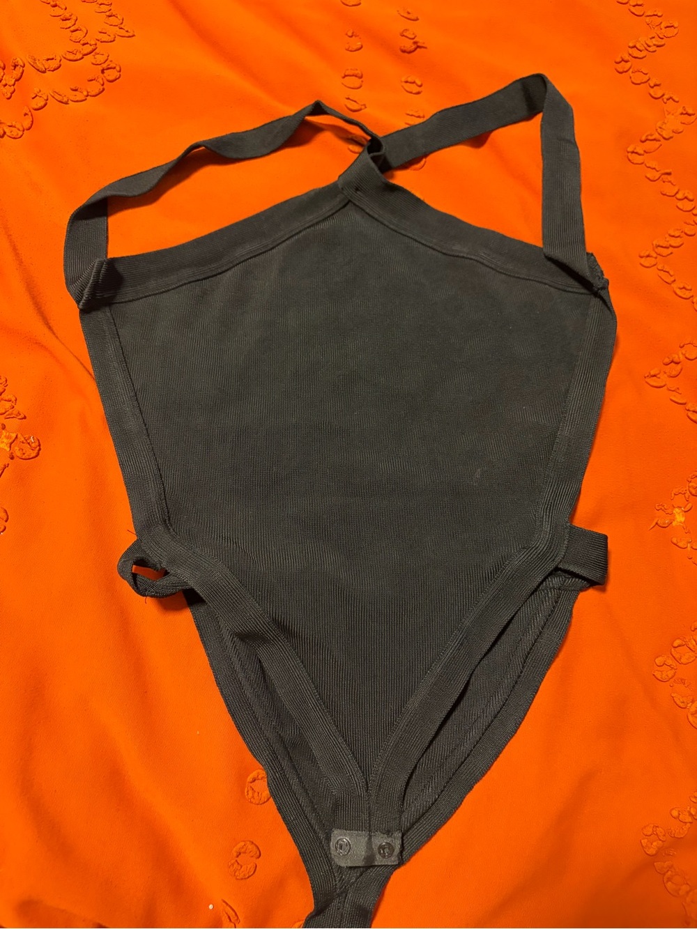 Animale Black Ribbed Kids One-Piece Bodysuit